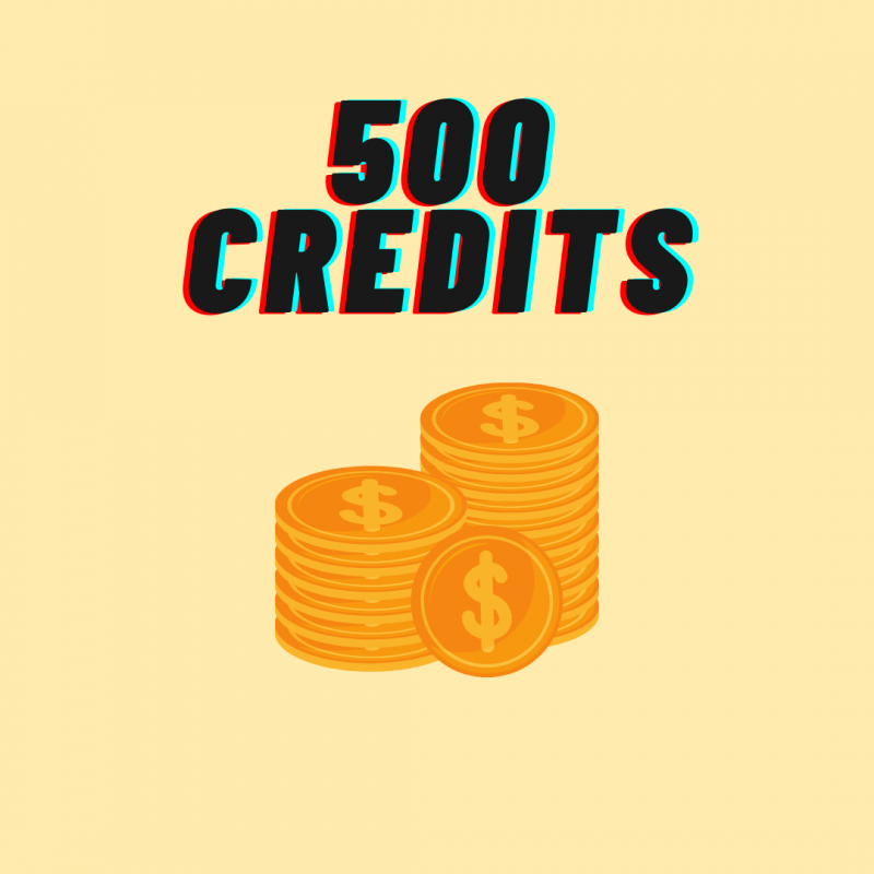 Top up 500 credits