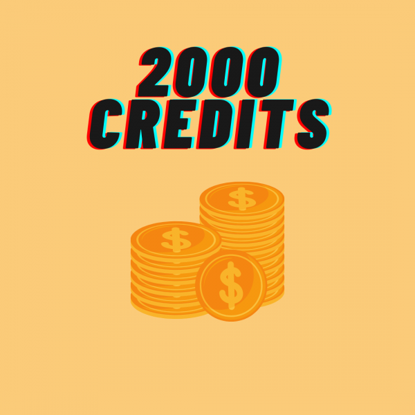Top up 2000 credits